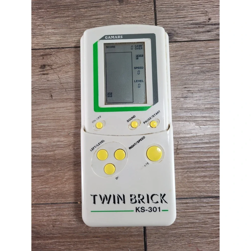 Vintage H2F‎ Twin Brick KS-301 Gamars Handheld Game 90s